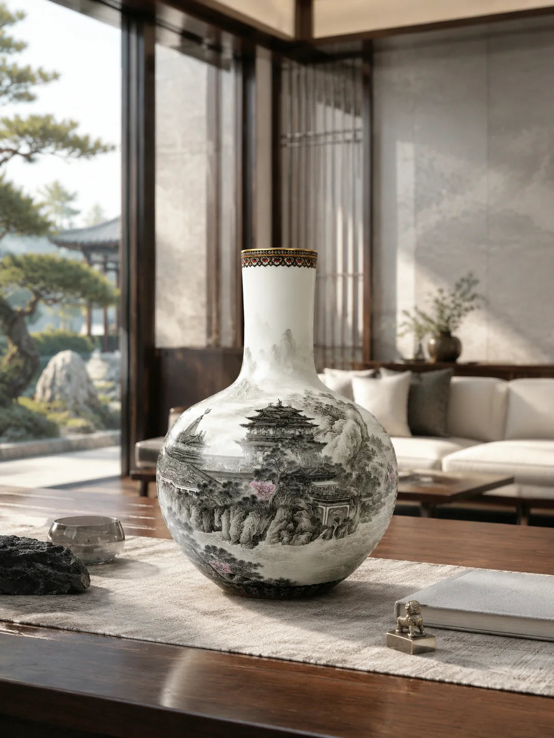 Floating Citadel Vase in a light-filled interior