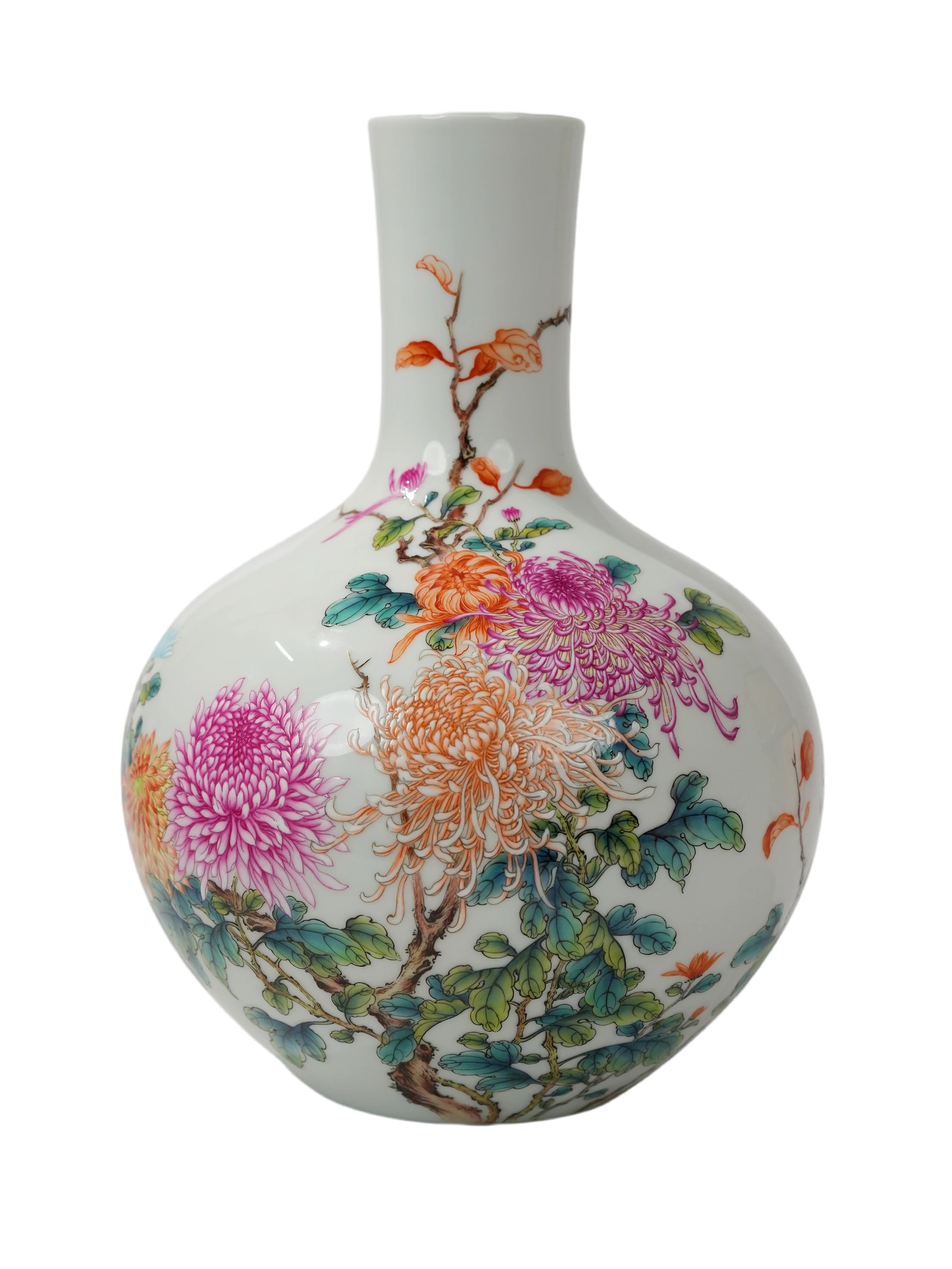 Autumn Chrysanthemum — complete vase