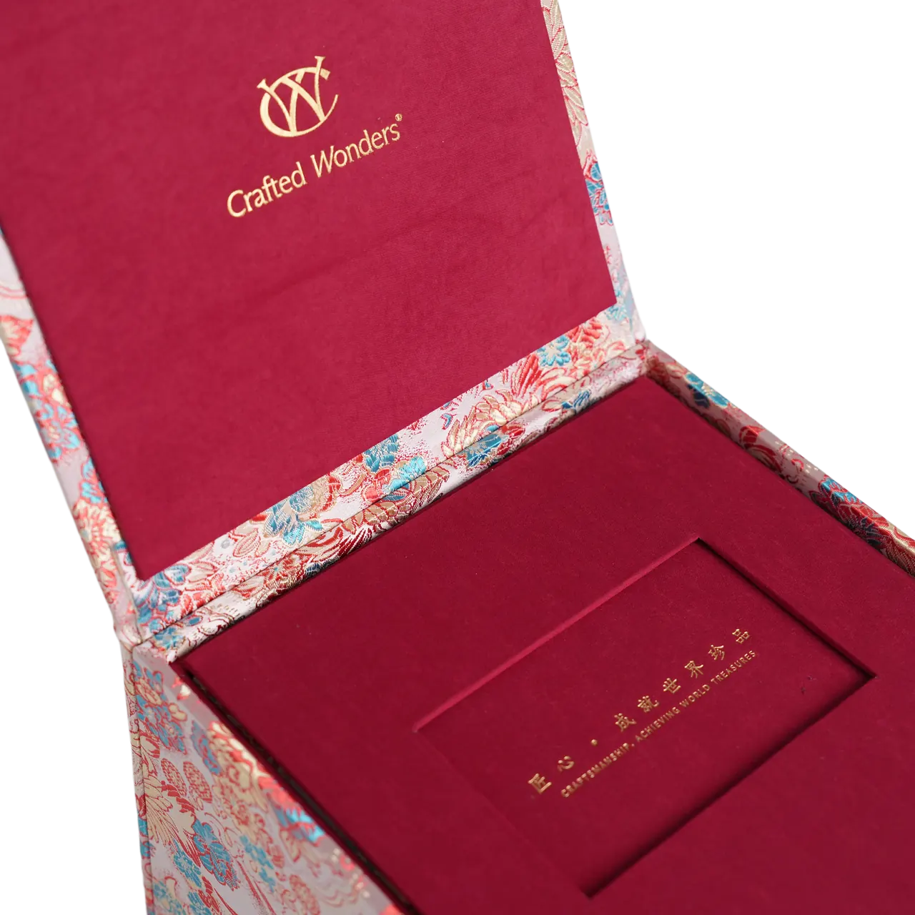 Interior of the recorded presentation box
