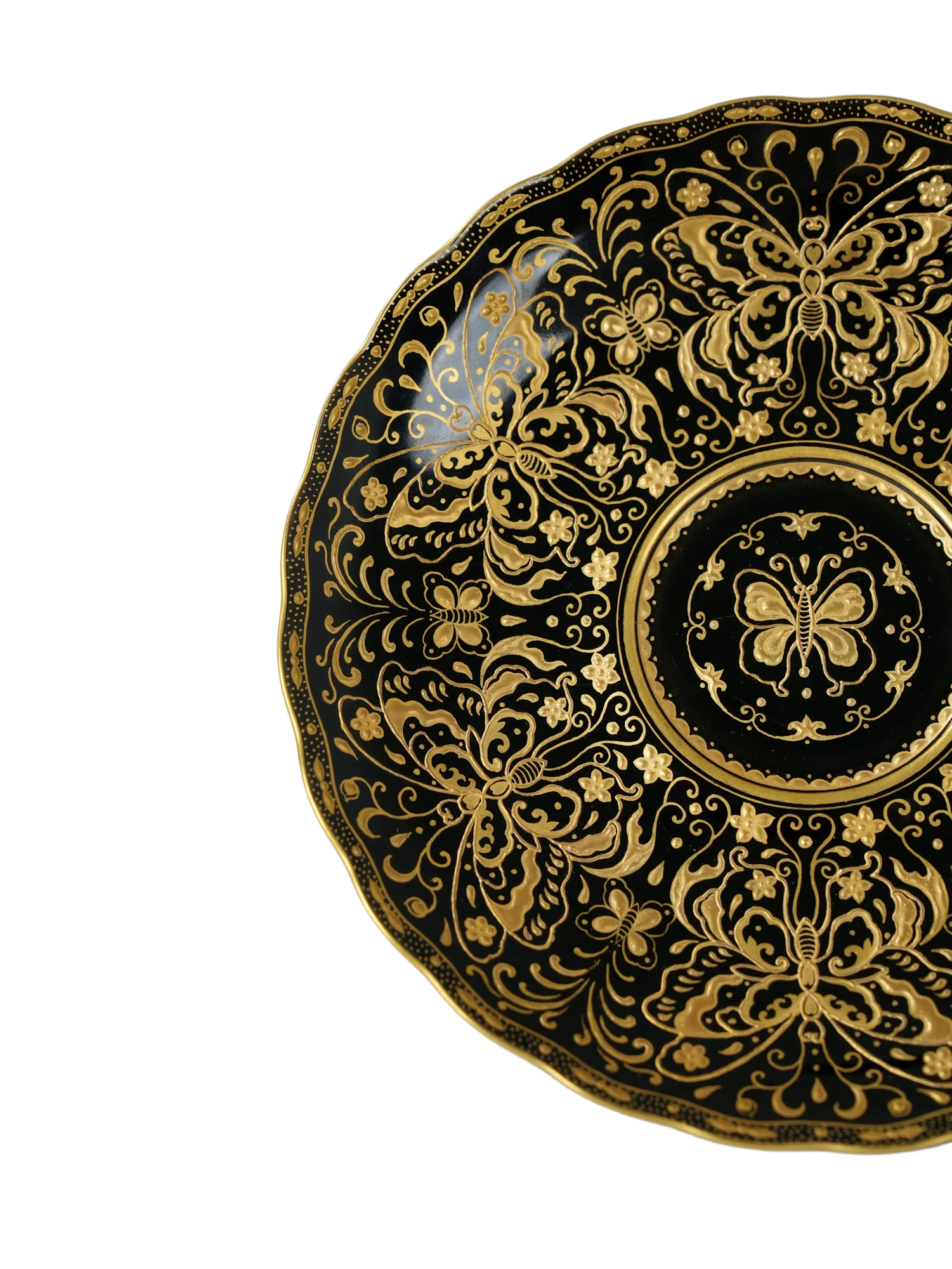 Golden Nocturne — saucer border