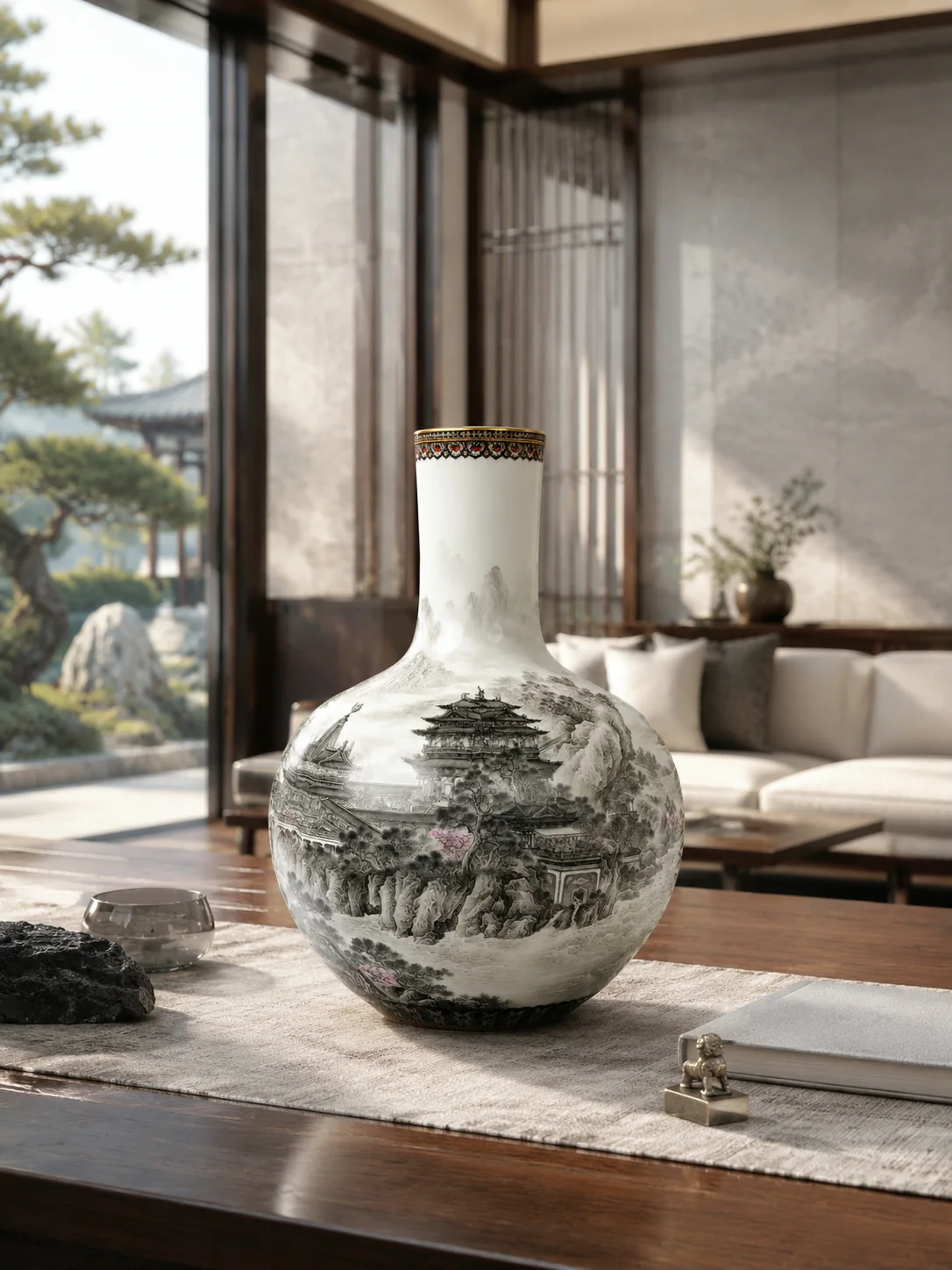 Floating Citadel Vase in a light-filled interior