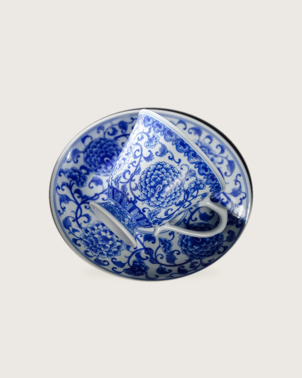 Peony Scroll Cup porcelain work