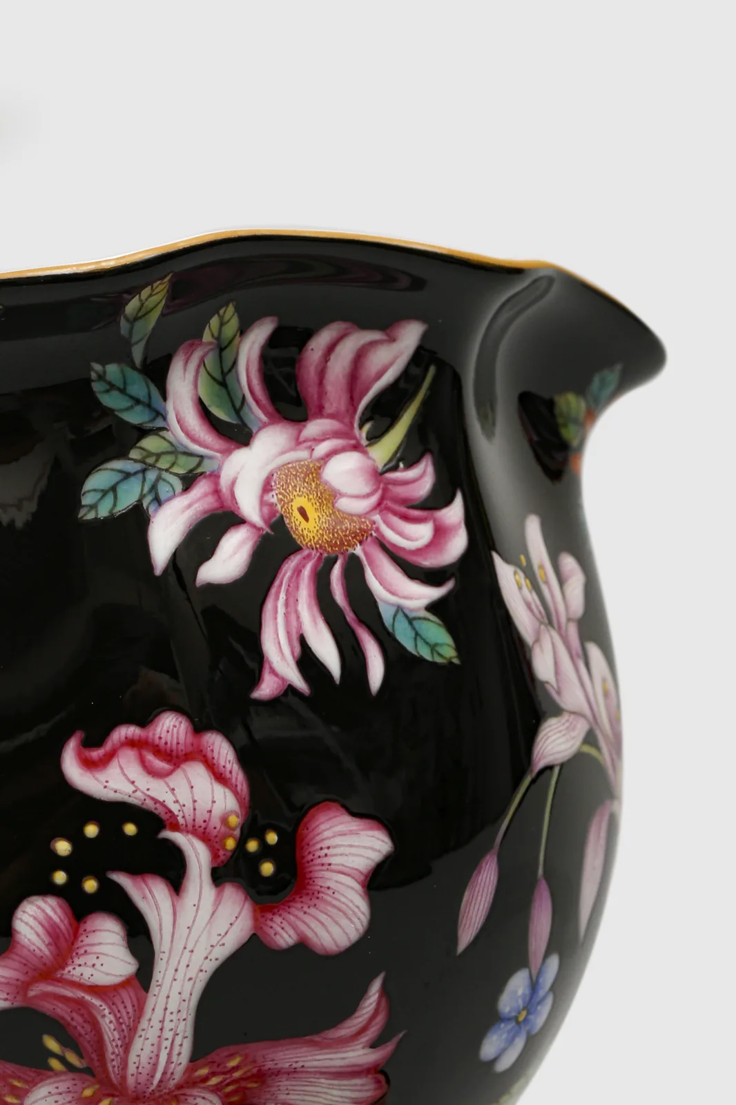 Reverse view of the Nocturnal Bloom porcelain cup