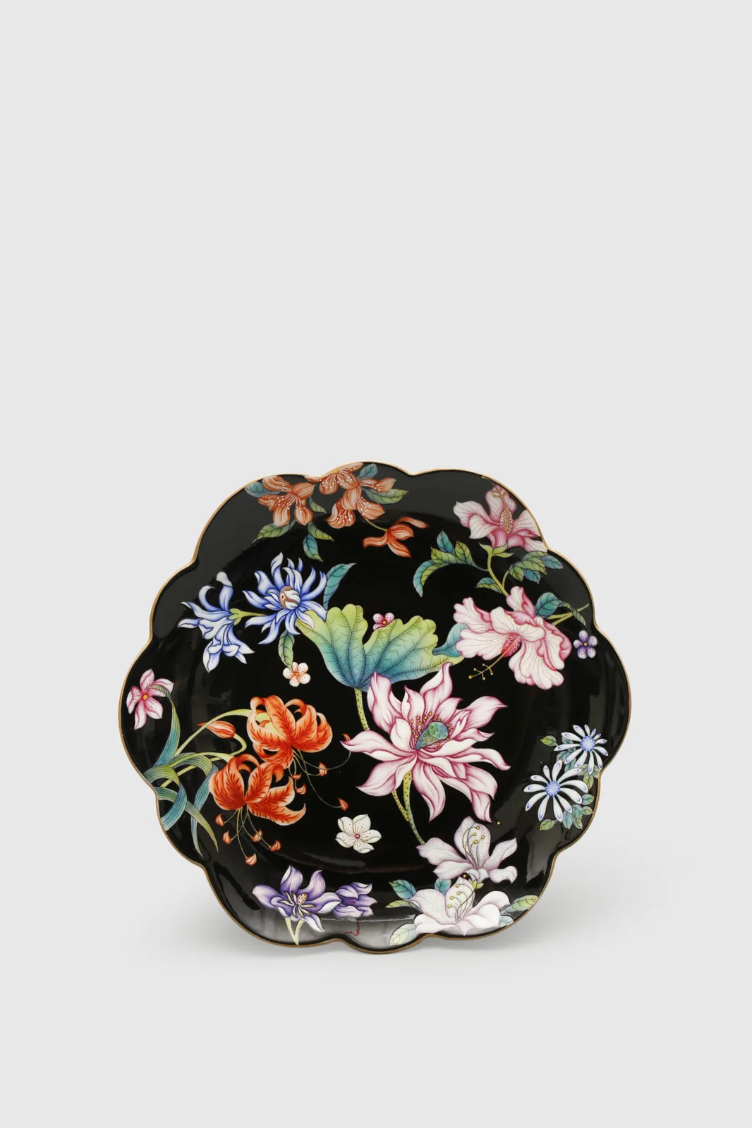 Underside view of the Nocturnal Bloom porcelain cup