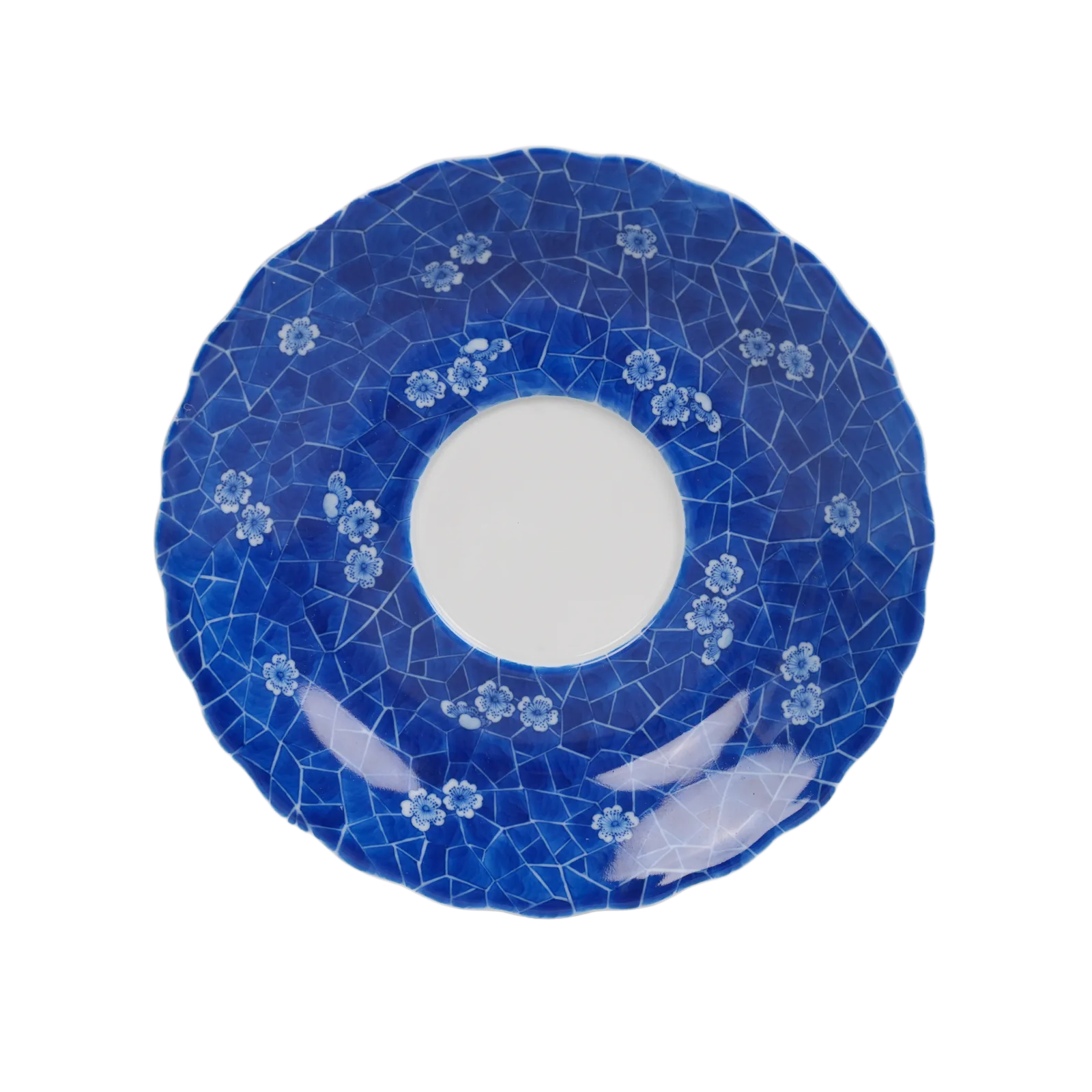 Reverse view of the Deer in Silent Snow porcelain cup